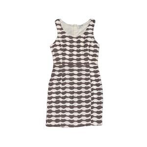 Forever 21 mini sleeveless dress black and white wavy pattern bodycon size M